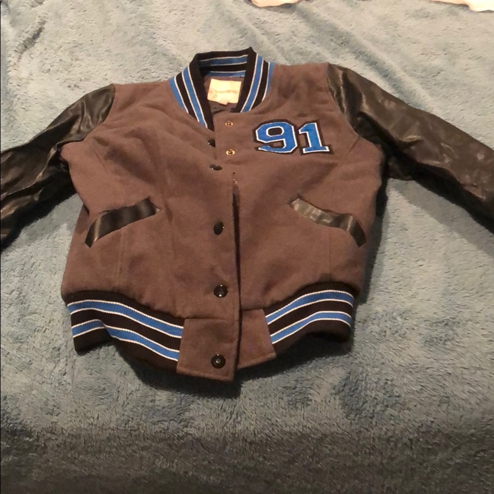 Leather varsity  jacket